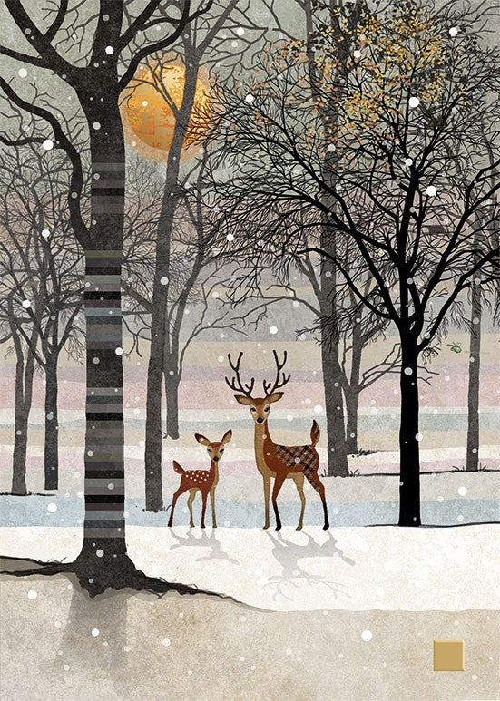 Bug Art Forest Deer Card