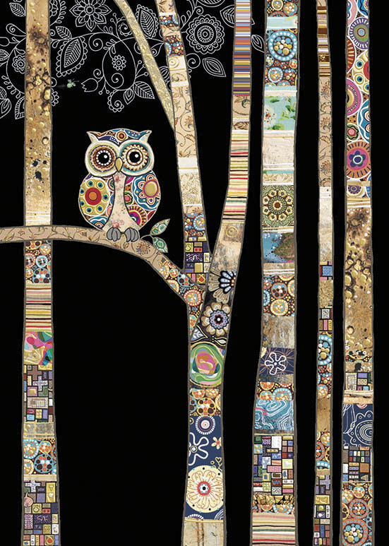 Bug Art Owl Birch