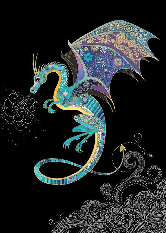 Bug Art Blue Dragon Card