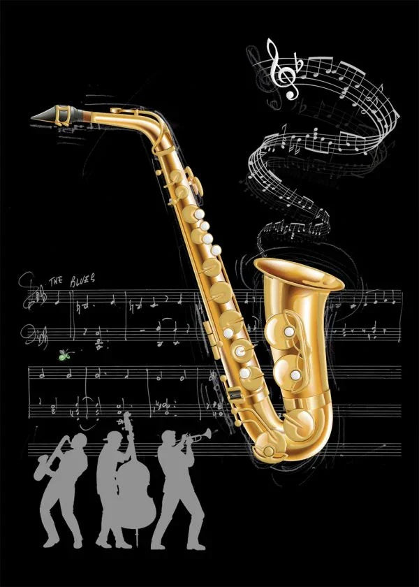 Bug Art Saxophone Card