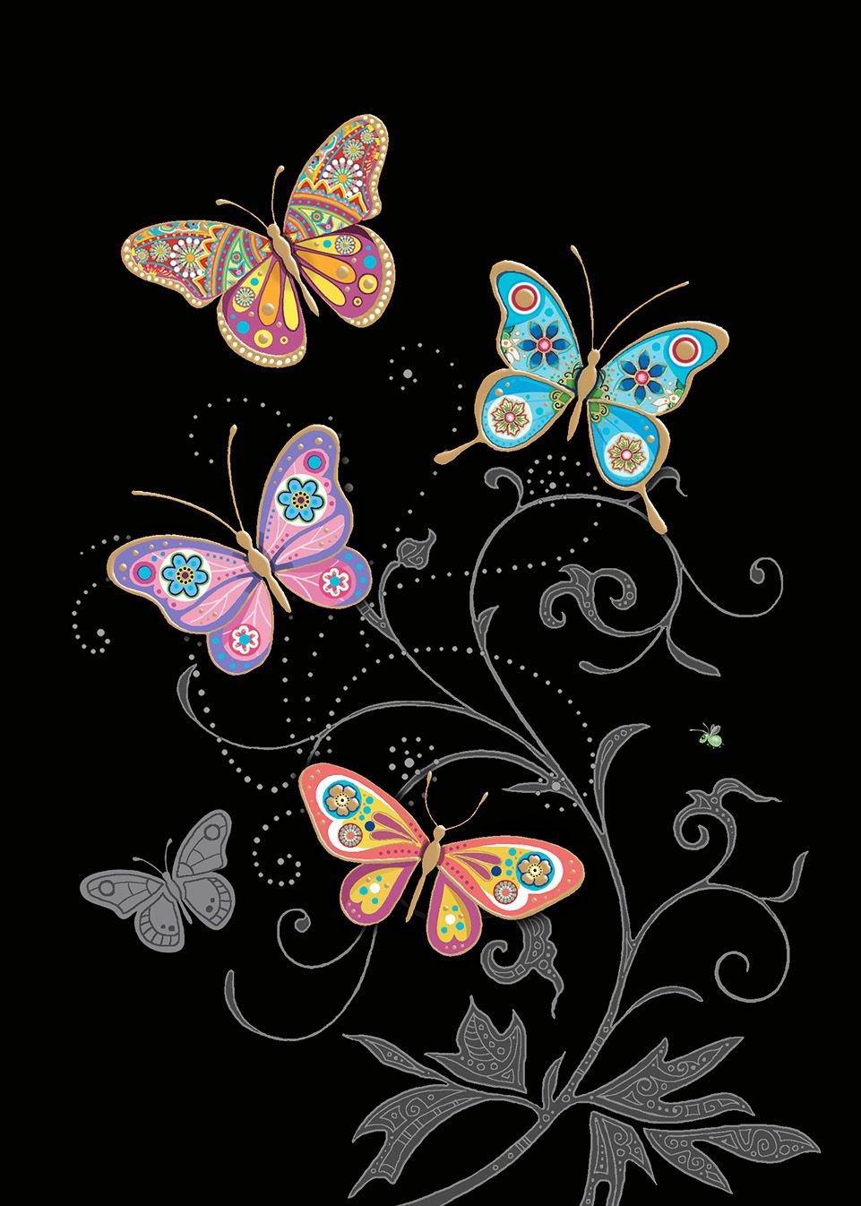 Bug Art Butterfly Display Card