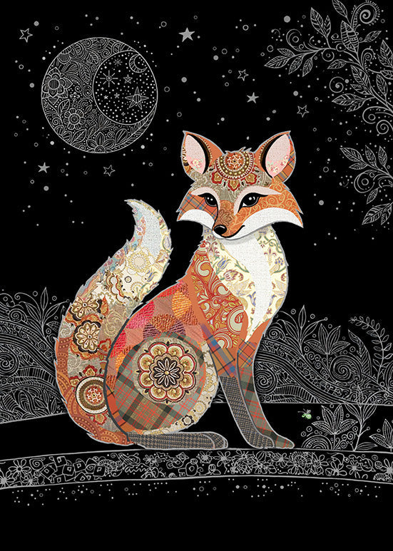 Bug Art Decorative Fox Card