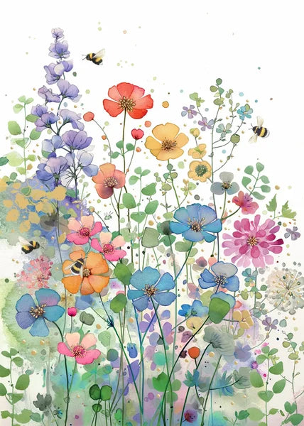 Bug Art Floral Meadow