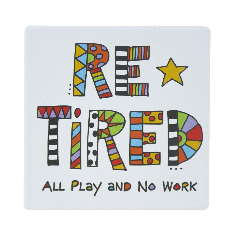 Cuppa Doodles Retirement Coaster