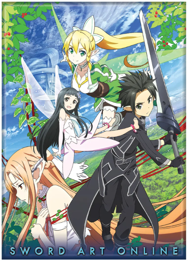 Sword Art Online S1 Group Poster Day Magnet