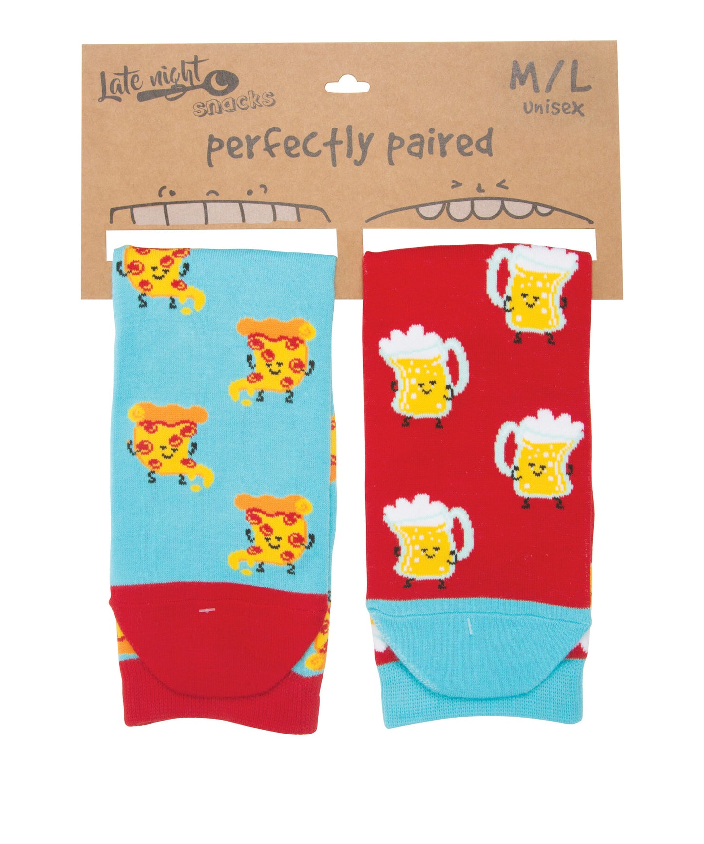 Beer and Pizza Unisex Crew Socks