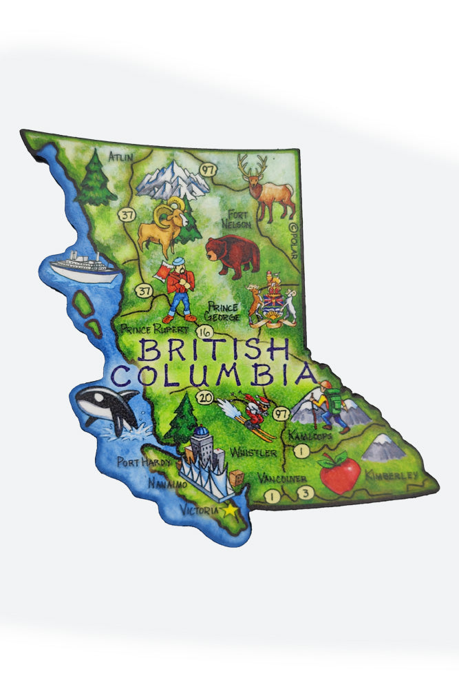 Magnet BC Province Map