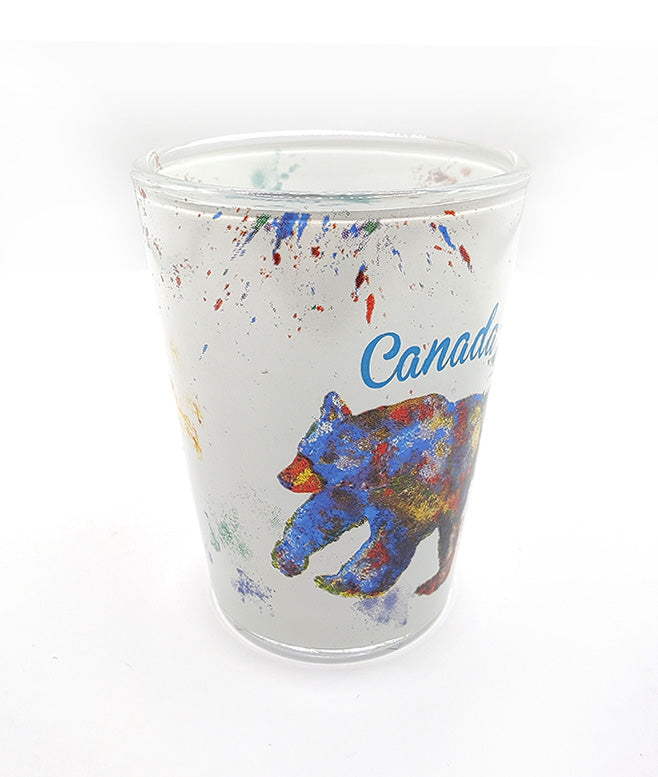 Canada Shot Glass Bear