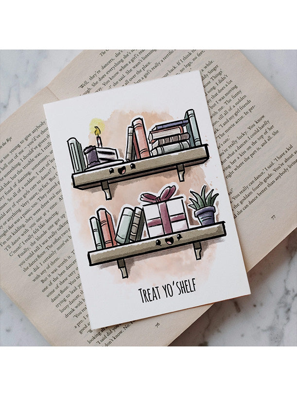 Book Reading Birthday Card