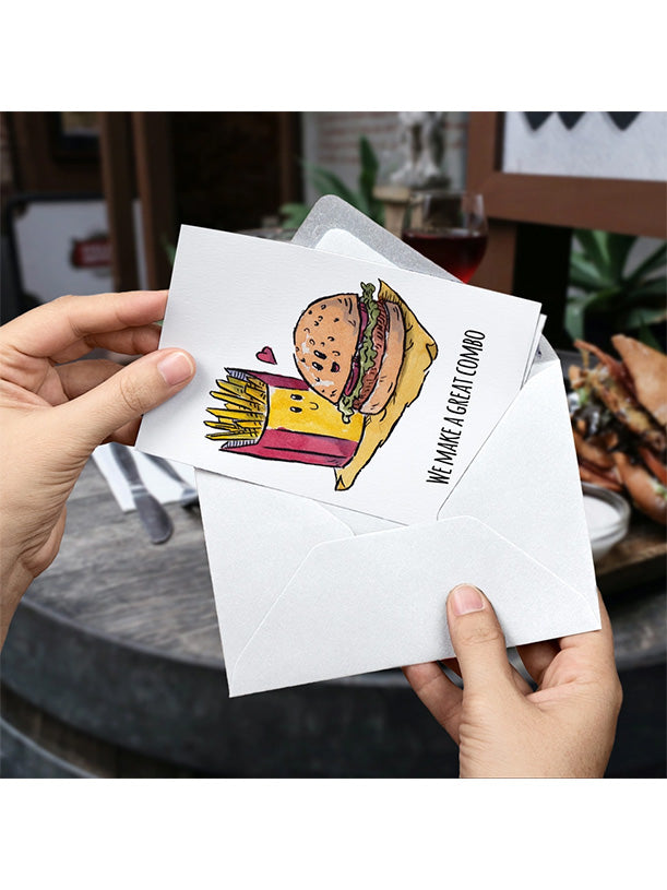 Burger Valentine/Love/Anniversary Card