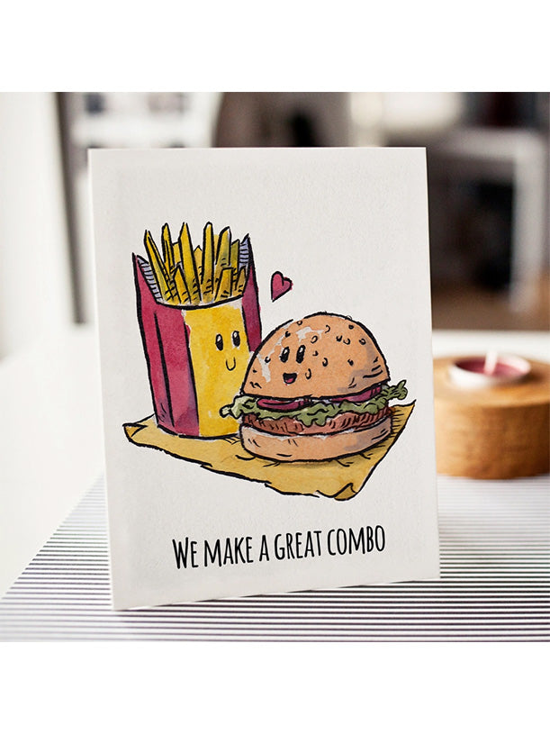 Burger Valentine/Love/Anniversary Card