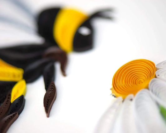 Quilled Bumble Bee Greeting Card