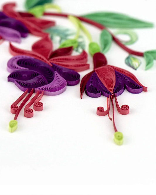 Quilled Fuchsia Greeting Card
