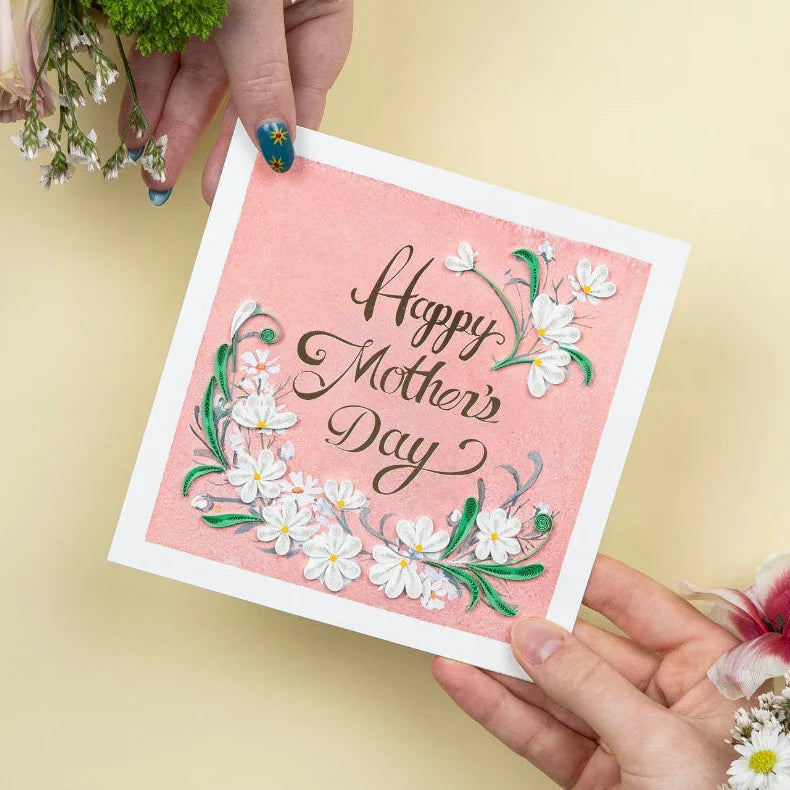 Quilled Mother's Day Daisies Greeting Card