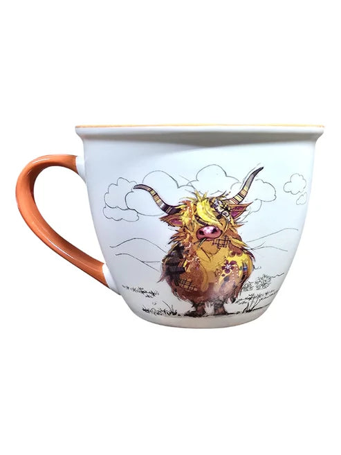 Highland Cow Latte Mug