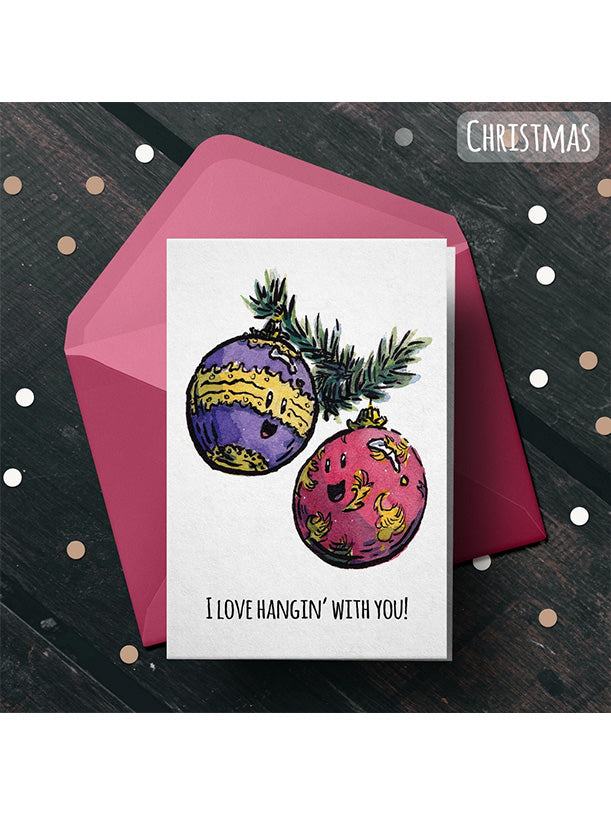 Ornaments Christmas Card