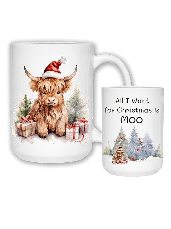 Christmas Highland Mug