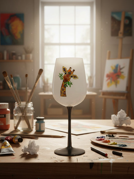 Giraffe Wine Glass