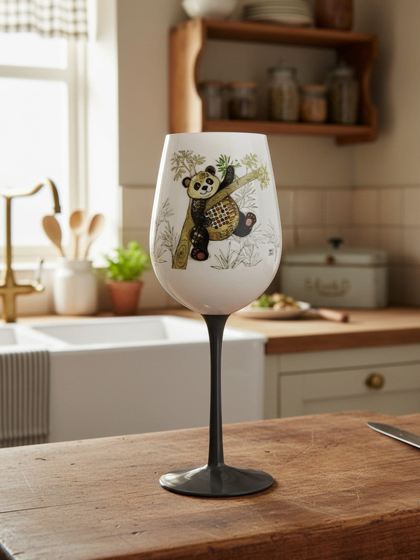 Panda Wine Glass