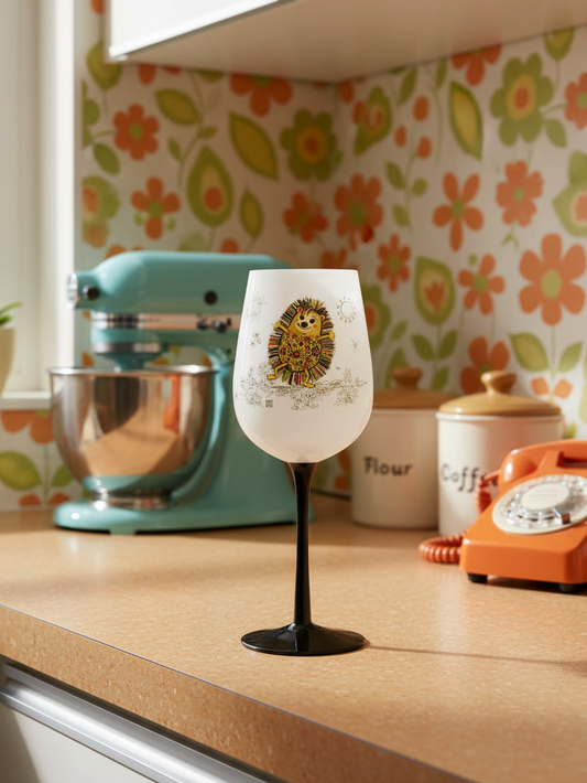 Hedgehog Wine Glass