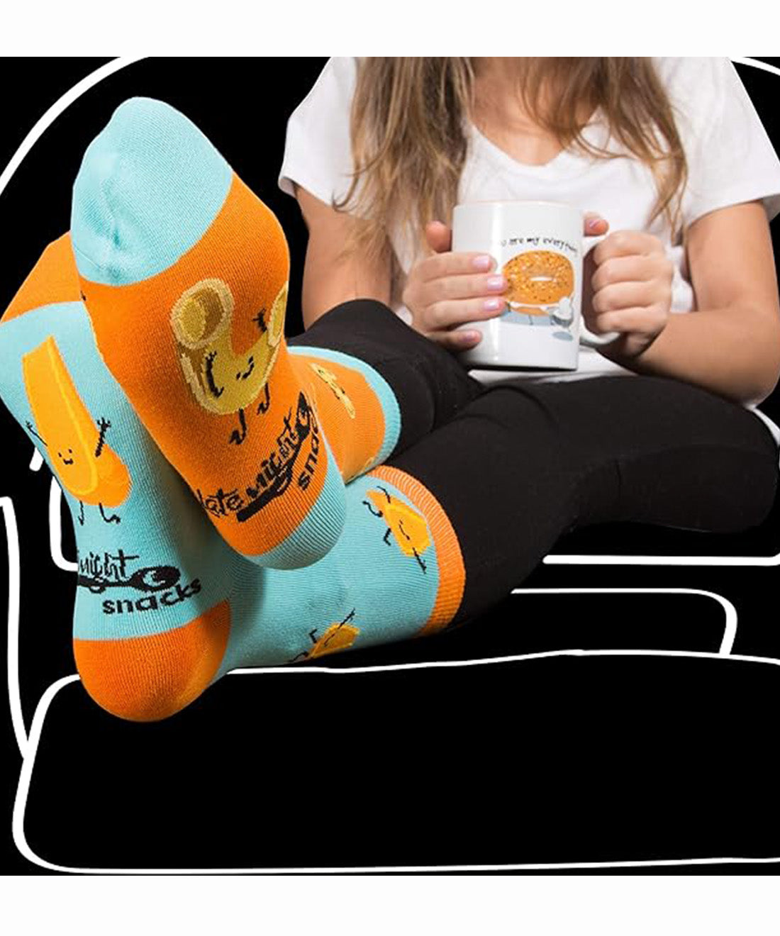 Mac and Cheese Crew Socks