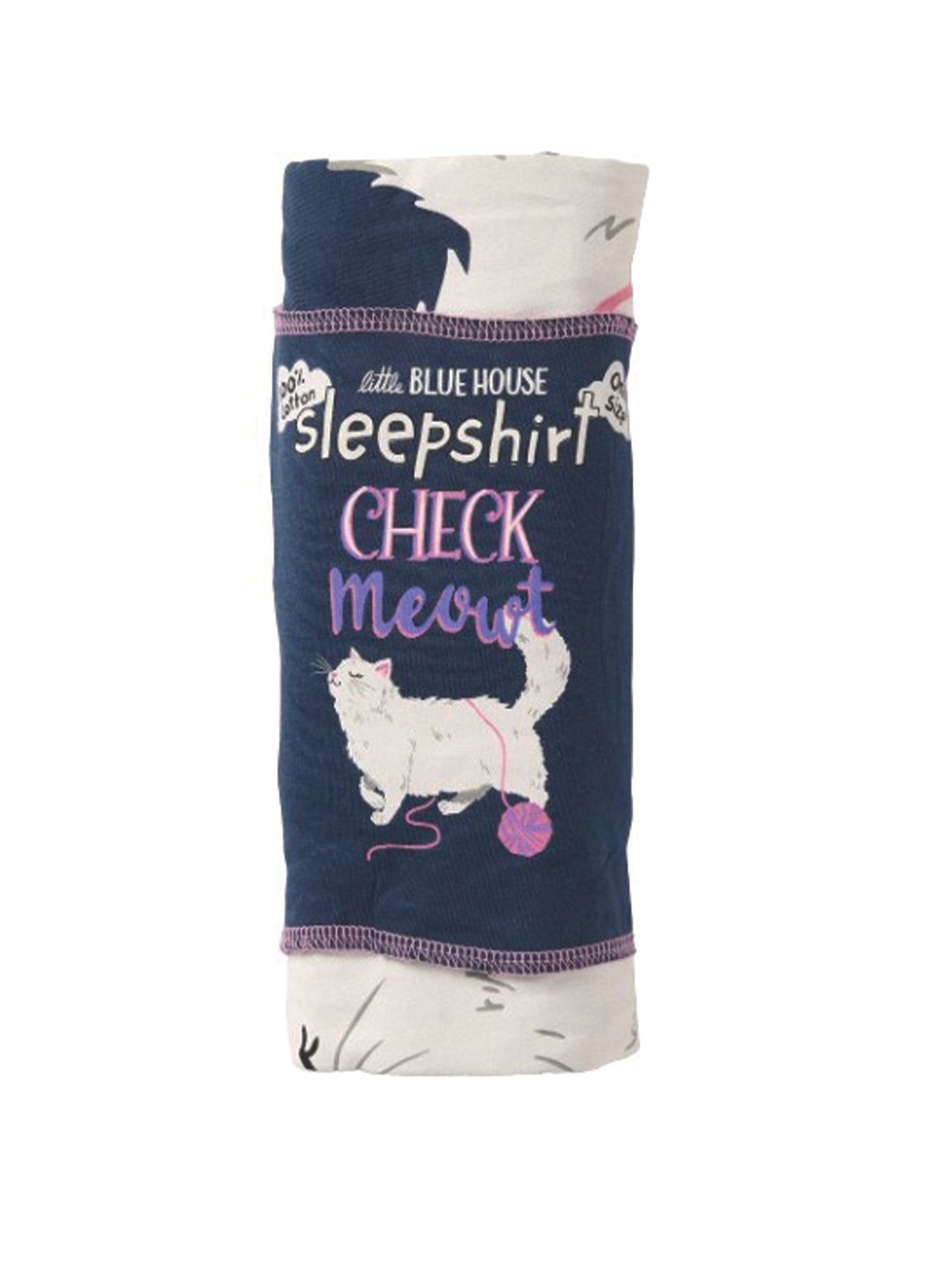 Check Meowt Ladies Sleepshirt