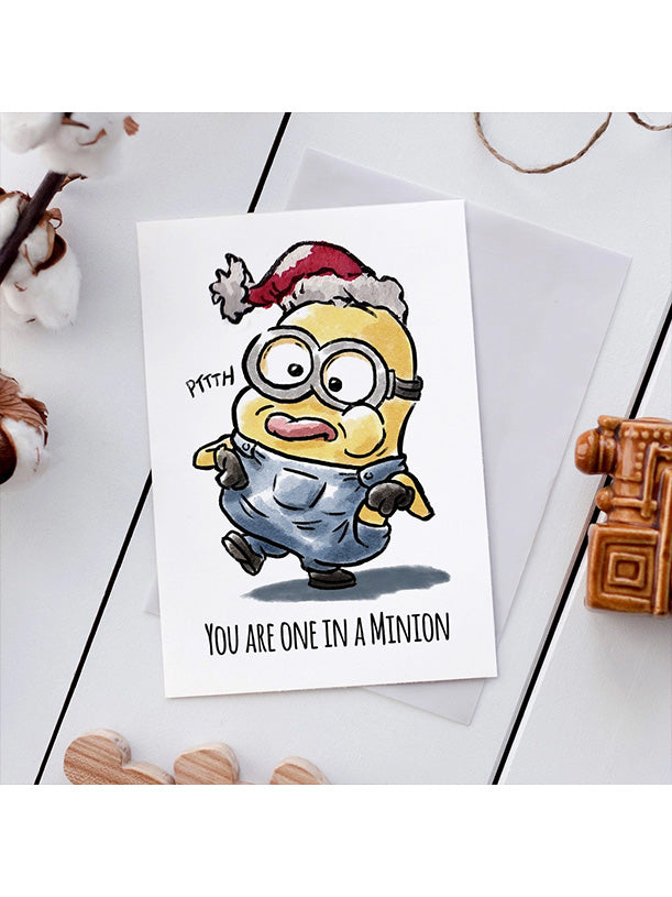 Minion Christmas Card