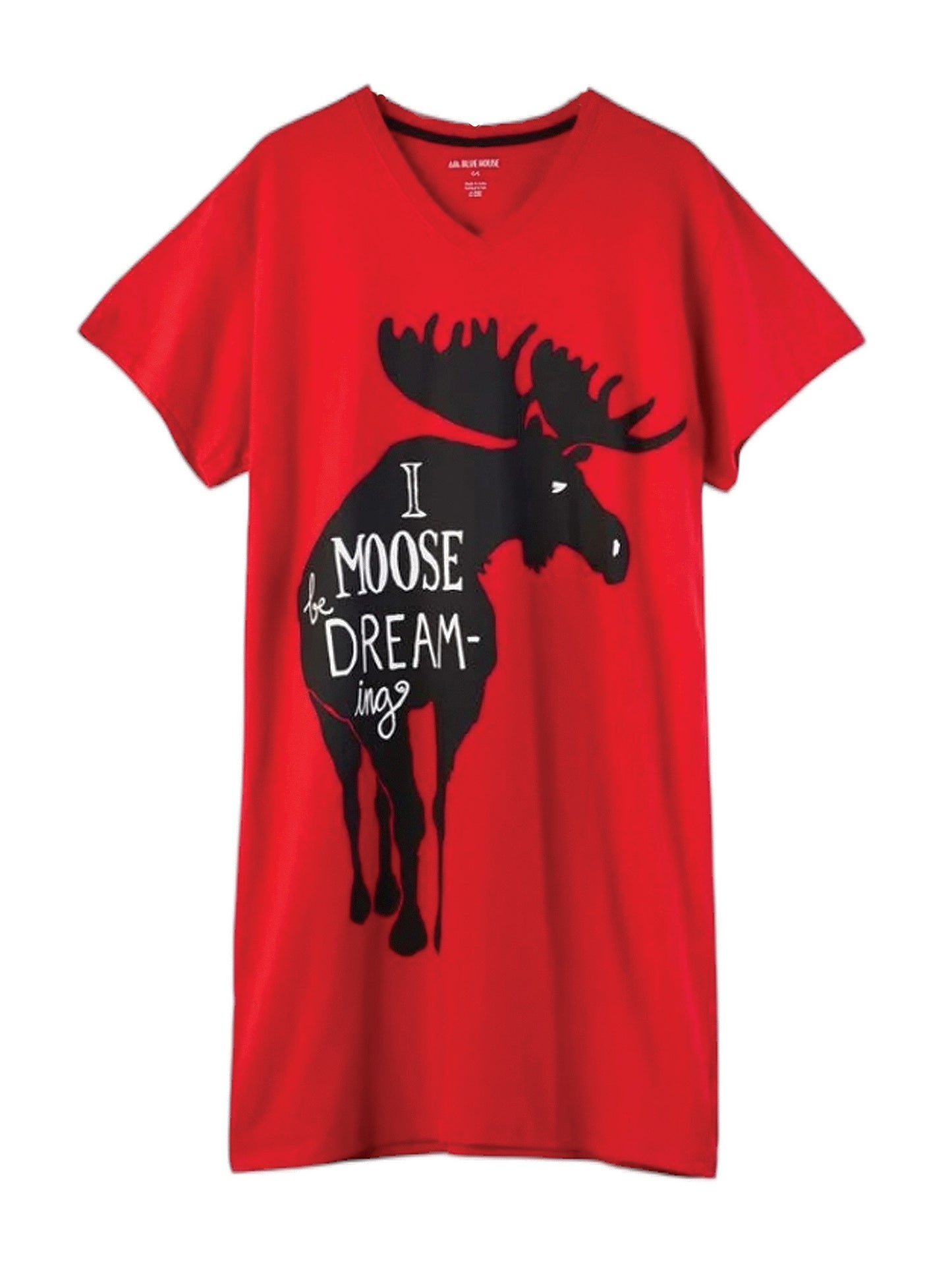 Moose Be Dreaming Ladies Sleepshirt