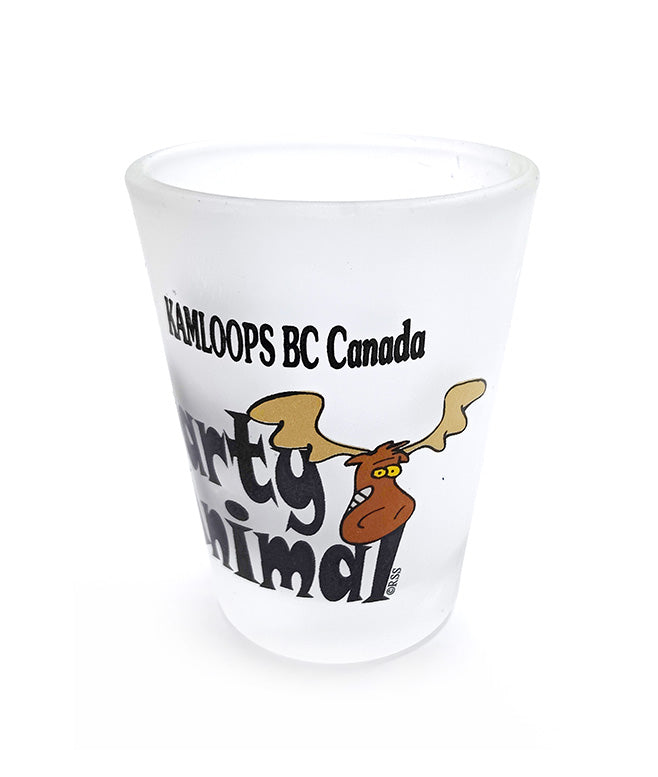 Kamloops Shot Glass Moose
