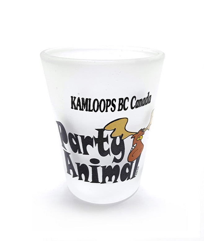 Kamloops Shot Glass Moose