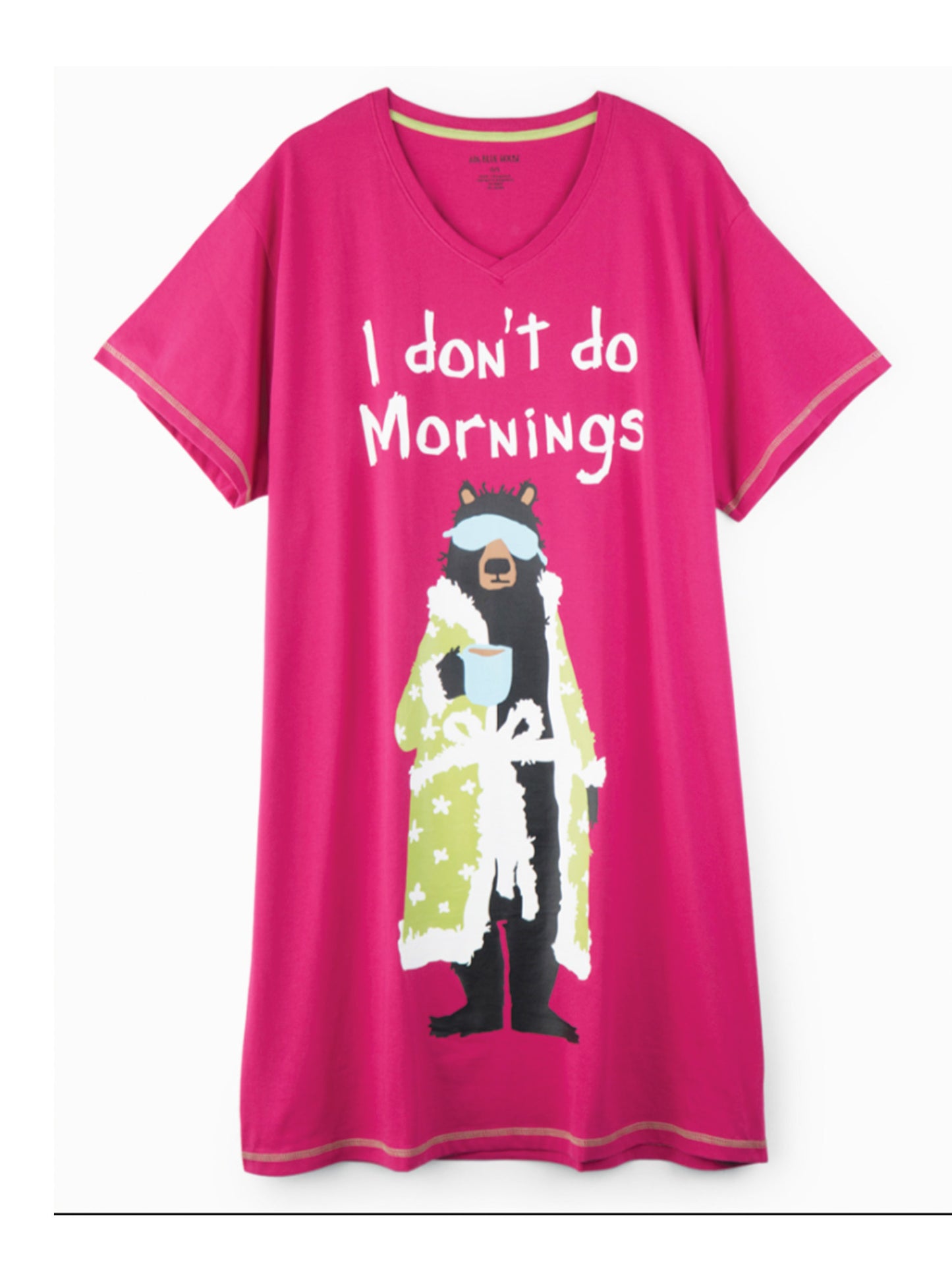 Don't Do Mornings Ladies Sleepshirt