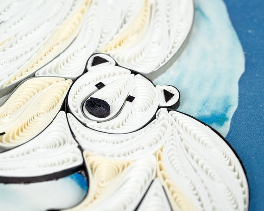 Quilled Polar Bears Greeting Card