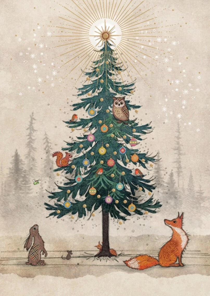 Bug Art Animal Tree Card