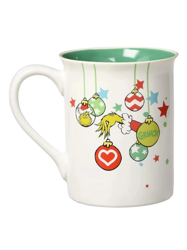 Resting Grinch Face Stoneware Mug