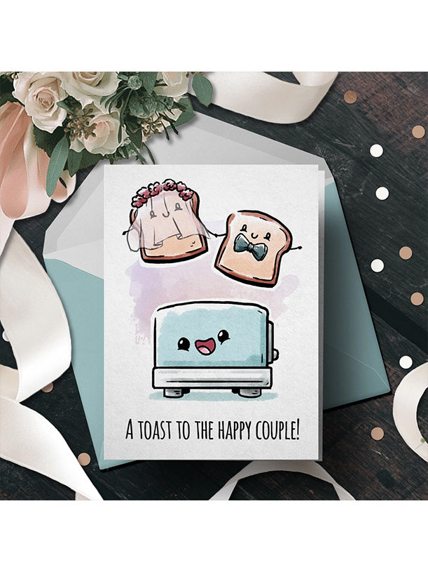 Toast to Couple Wedding Card