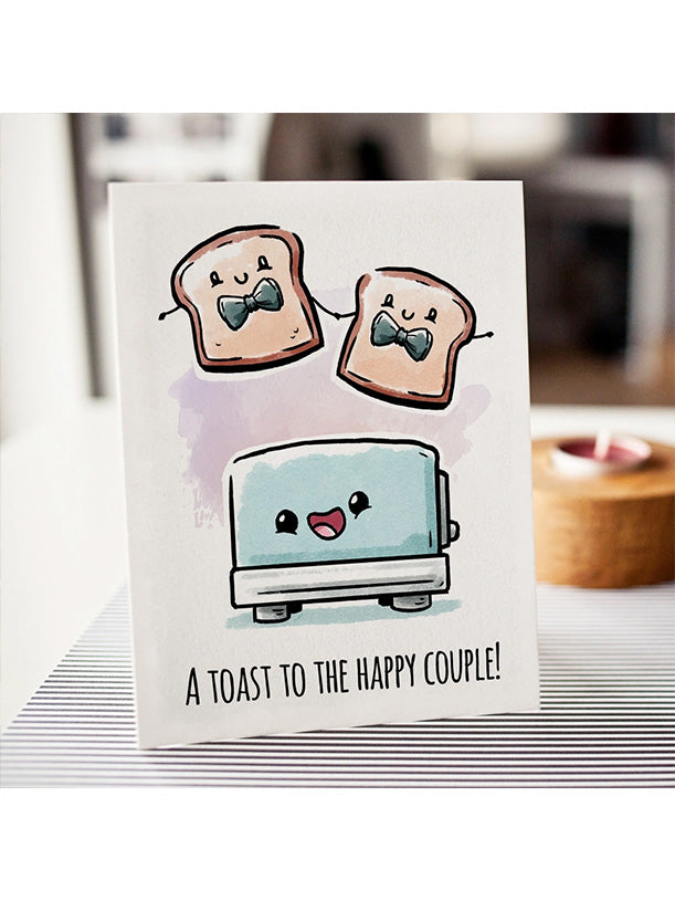 Toast to Couple Wedding Card