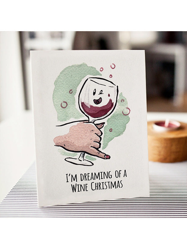 Wine Christmas Card