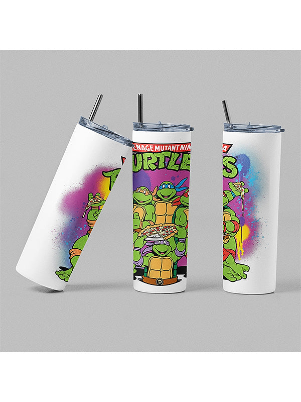 Tmnt Group Turtles Retro Cartoon Tumbler
