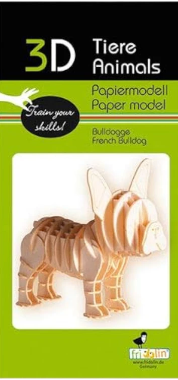 3D PAPER MODEL - Bulldog