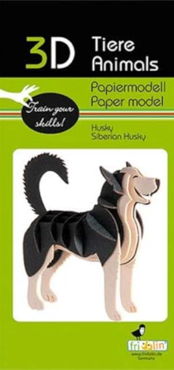 3D PAPER MODEL - Husky