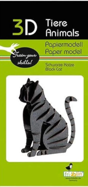 3D PAPER MODEL - Black Cat