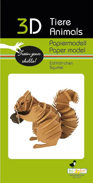3D PAPER MODEL - Squirrel