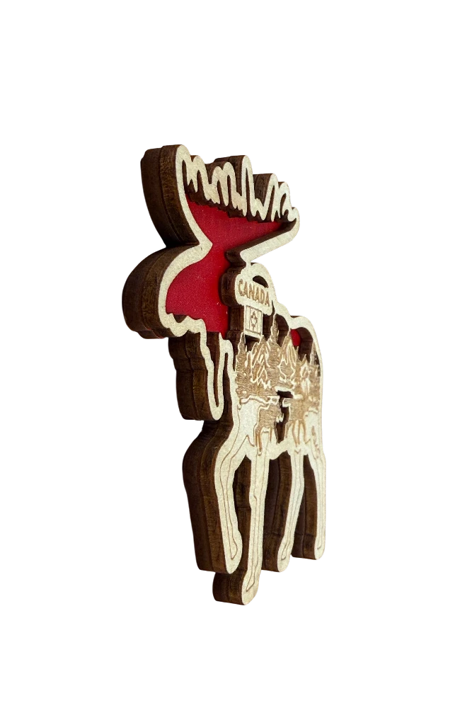 Canada 3D Wooden Magnet