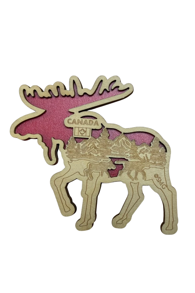 Canada 3D Wooden Magnet