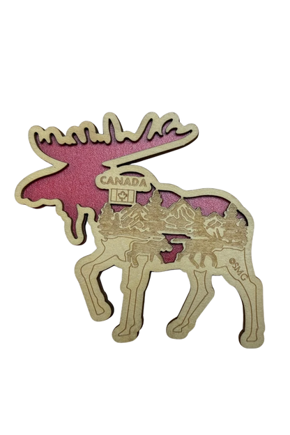 Canada 3D Wooden Magnet