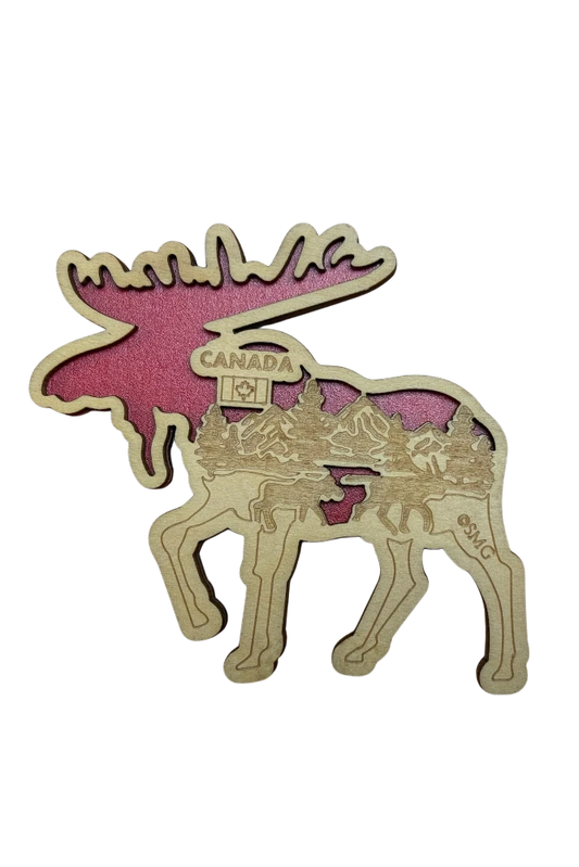 Canada 3D Wooden Magnet