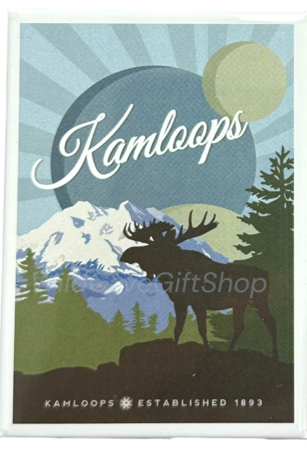 Kamloops Magnet Moose And Mountains