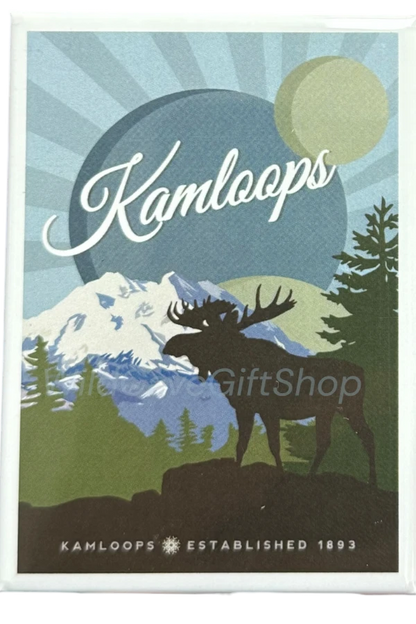 Kamloops Magnet Moose And Mountains