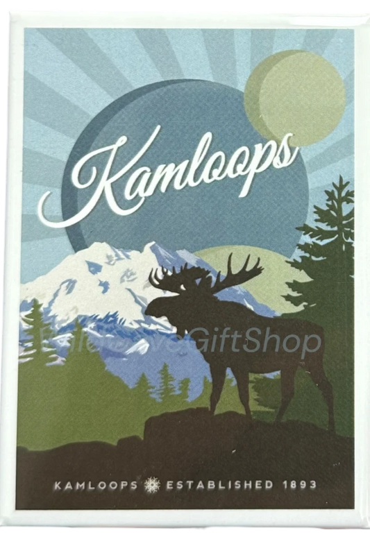 Kamloops Magnet Moose And Mountains