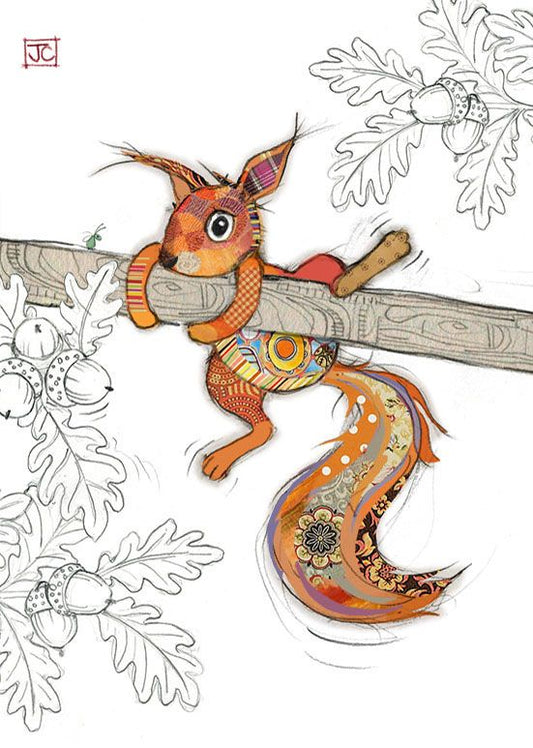Bug Art Sammie Squirrel Card